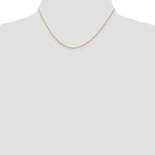 16" 10k Yellow Gold .7mm Carded Cable Rope Chain