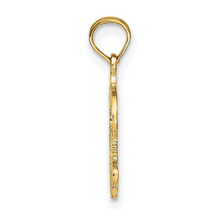 10K Yellow Gold PISCES Zodiac Charm 10K8945