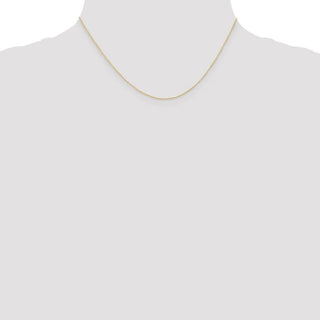 16" 10k Yellow Gold .5mm Carded Curb Chain