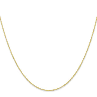 24" 10k Yellow Gold .95mm Carded Cable Rope Chain