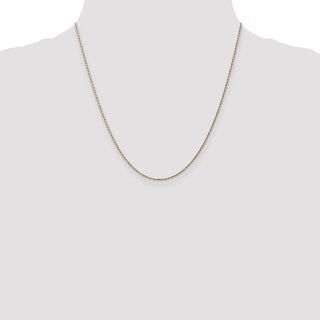 20" 10k Yellow Gold .95mm Carded Cable Rope Chain