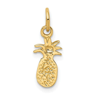 10K Yellow Gold Polished Pineapple Charm
