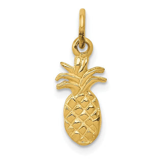 10K Yellow Gold Polished Pineapple Charm