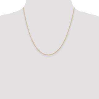 20" 10k Yellow Gold 1.15mmCarded Cable Rope Chain