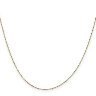 14" 10k Yellow Gold .5mm Box Chain