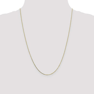 24" 10k Yellow Gold .7mm Box Chain