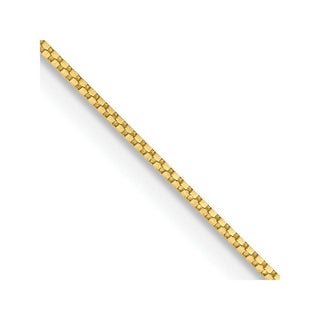 24" 10k Yellow Gold .7mm Box Chain