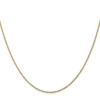 22" 10k Yellow Gold .8mm Lite-Baby Rope Chain
