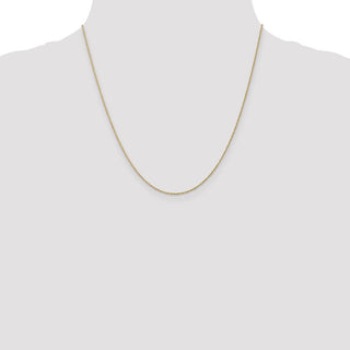 20" 10k Yellow Gold .8mm Lite-Baby Rope Chain
