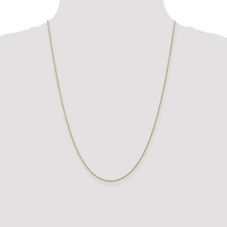 24" 10k Yellow Gold .8mm Lite-Baby Rope Chain