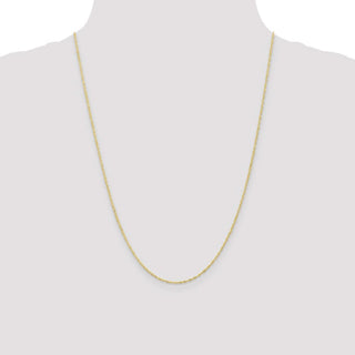 24" 10k Yellow Gold 1.1mm Singapore Chain