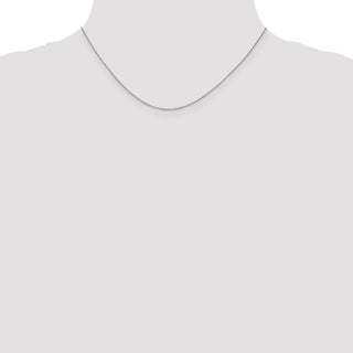 16" 10K White Gold .7mm Box Chain