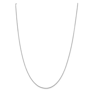 16" 10k White Gold .95mm Box Chain