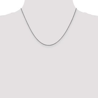 18" 10k White Gold 1.05mm Box Chain