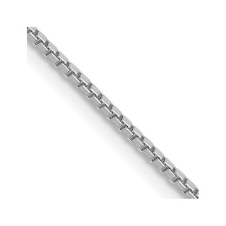 30" 10k White Gold 1.05mm Box Chain