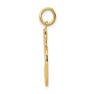10K Yellow Gold Casted Large Polished Number 5 Charm