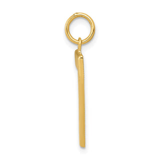 10K Yellow Gold Casted Large Polished Number 7 Charm