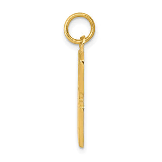 10K Yellow Gold Casted Large Polished Number 8 Charm