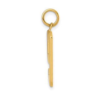 10K Yellow Gold Casted Large Polished Number 9 Charm