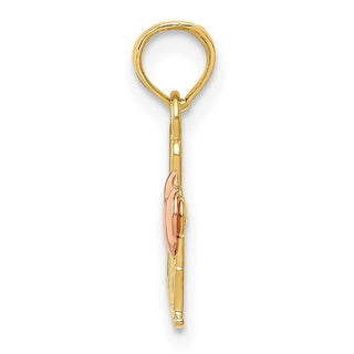 10k Two-tone Gold We Love Nana Charm