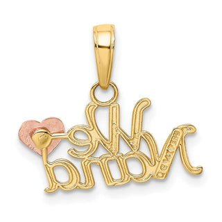 10k Two-tone Gold We Love Nana Charm