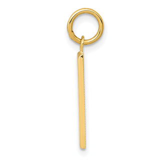 10K Yellow Gold Casted Medium Polished Number 1 Charm