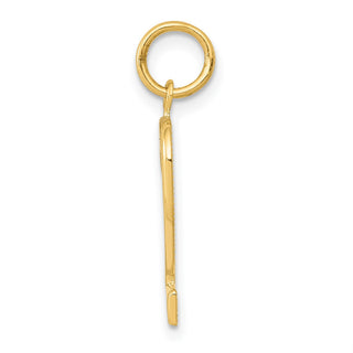 10K Yellow Gold Casted Medium Polished Number 2 Charm