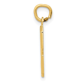 10K Yellow Gold Casted Medium Polished Number 3 Charm