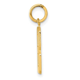 10K Yellow Gold Casted Medium Polished Number 8 Charm