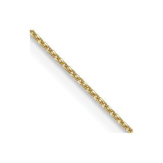 14" 10k Yellow Gold .6mm Diamond-cut Cable Chain