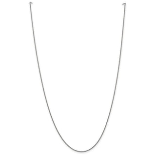 16" 10k White Gold 1.4mm Cable Chain
