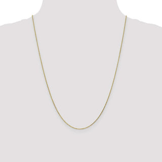 24" 10k Yellow Gold .95mm Diamond-cut Cable Chain