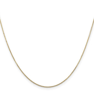 16" 10k Yellow Gold .8mm Diamond-cut Cable with Lobster Clasp Chain 10PE202-16