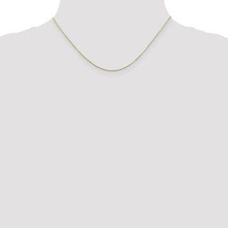 16" 10k Yellow Gold .8mm Diamond-cut Cable with Lobster Clasp Chain 10PE202-16