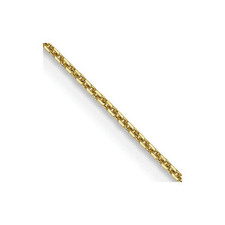 16" 10k Yellow Gold .8mm Diamond-cut Cable with Lobster Clasp Chain 10PE202-16