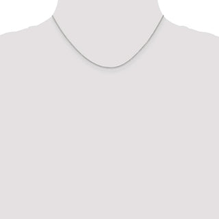 16" 10K White Gold 1.2mm Cable Chain