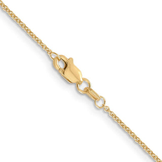 16" 10k Yellow Gold 1.2mm Cable Chain