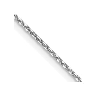 16" 10k White Gold .9mm Diamond-cut Cable Chain