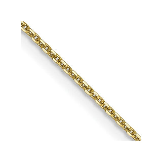 16" 10k Yellow Gold .9mm Diamond-cut Cable Chain