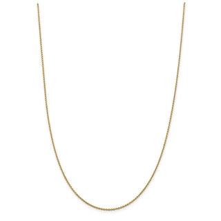 24" 10k Yellow Gold 1.4mm Forzantine Cable Chain