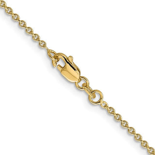 24" 10k Yellow Gold 1.4mm Forzantine Cable Chain