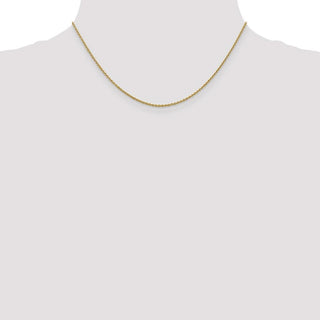 16" 10k Yellow Gold 1.4mm Forzantine Cable Chain