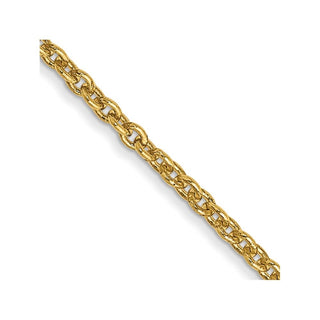 18" 10k Yellow Gold 1.4mm Forzantine Cable Chain