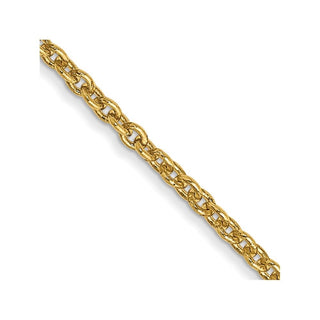 22" 10k Yellow Gold 1.4mm Forzantine Cable Chain