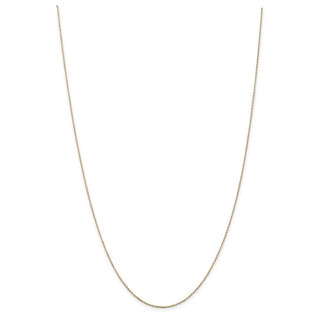 14" 10k Yellow Gold .8mm Diamond-cut Cable with Lobster Clasp Chain