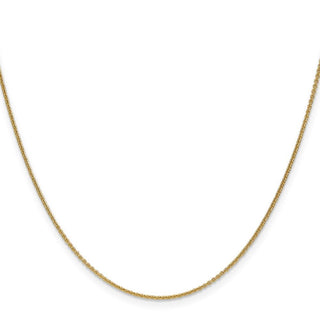 30" 10k Yellow Gold 1mm Cable Chain