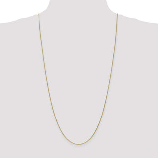 30" 10k Yellow Gold 1mm Cable Chain