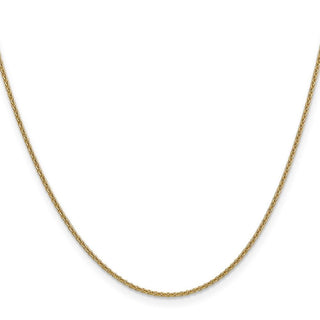 30" 10k Yellow Gold 1.4mm Cable Chain