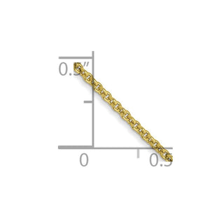 30" 10k Yellow Gold 1.4mm Cable Chain