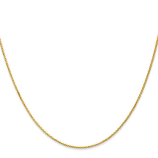 30" 10k Yellow Gold 1.2mm Parisian Wheat Chain